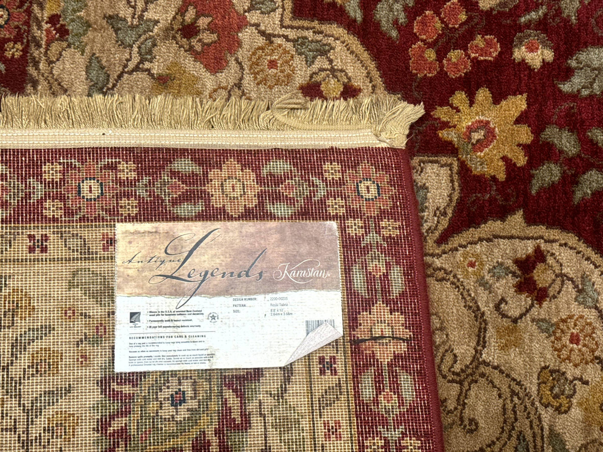 Karastan Rug 8.8 x 12, Antique Legends Royal Tabriz, Wool Pile, Vintage, Rare Design - Jewel Rugs, view 13