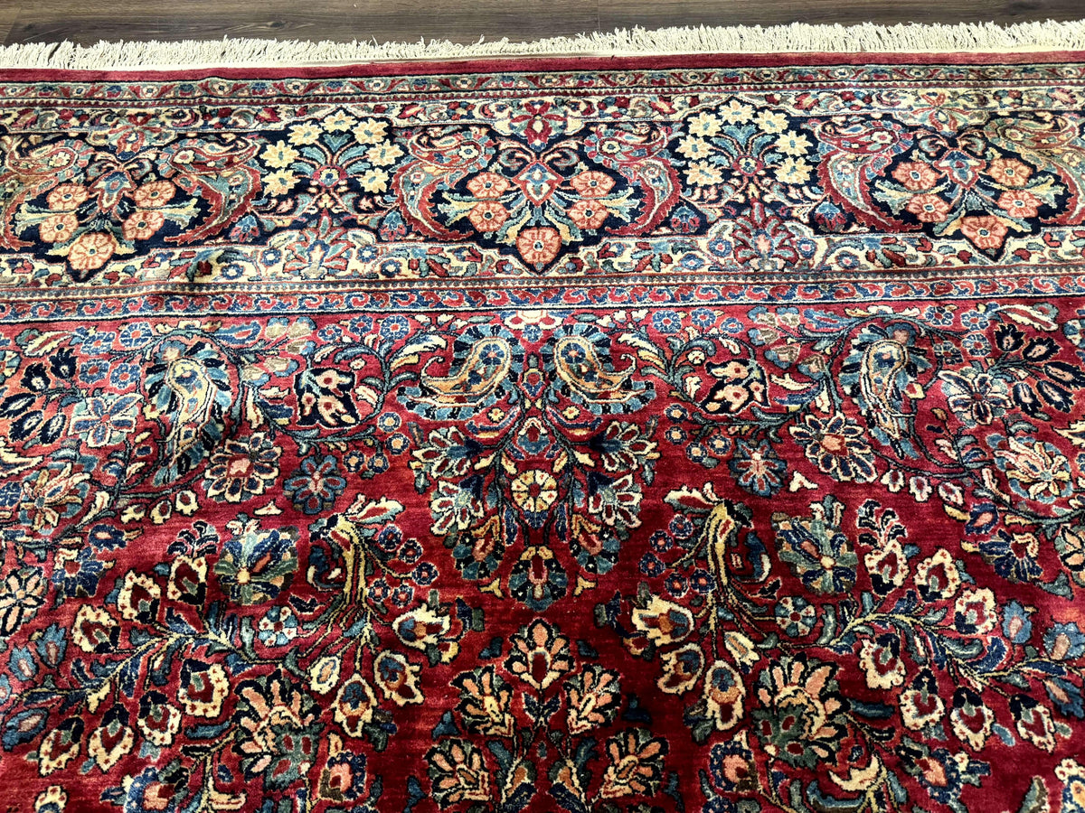 Palace Size Antique Persian Sarouk Rug 12x18 - Jewel Rugs, view 4