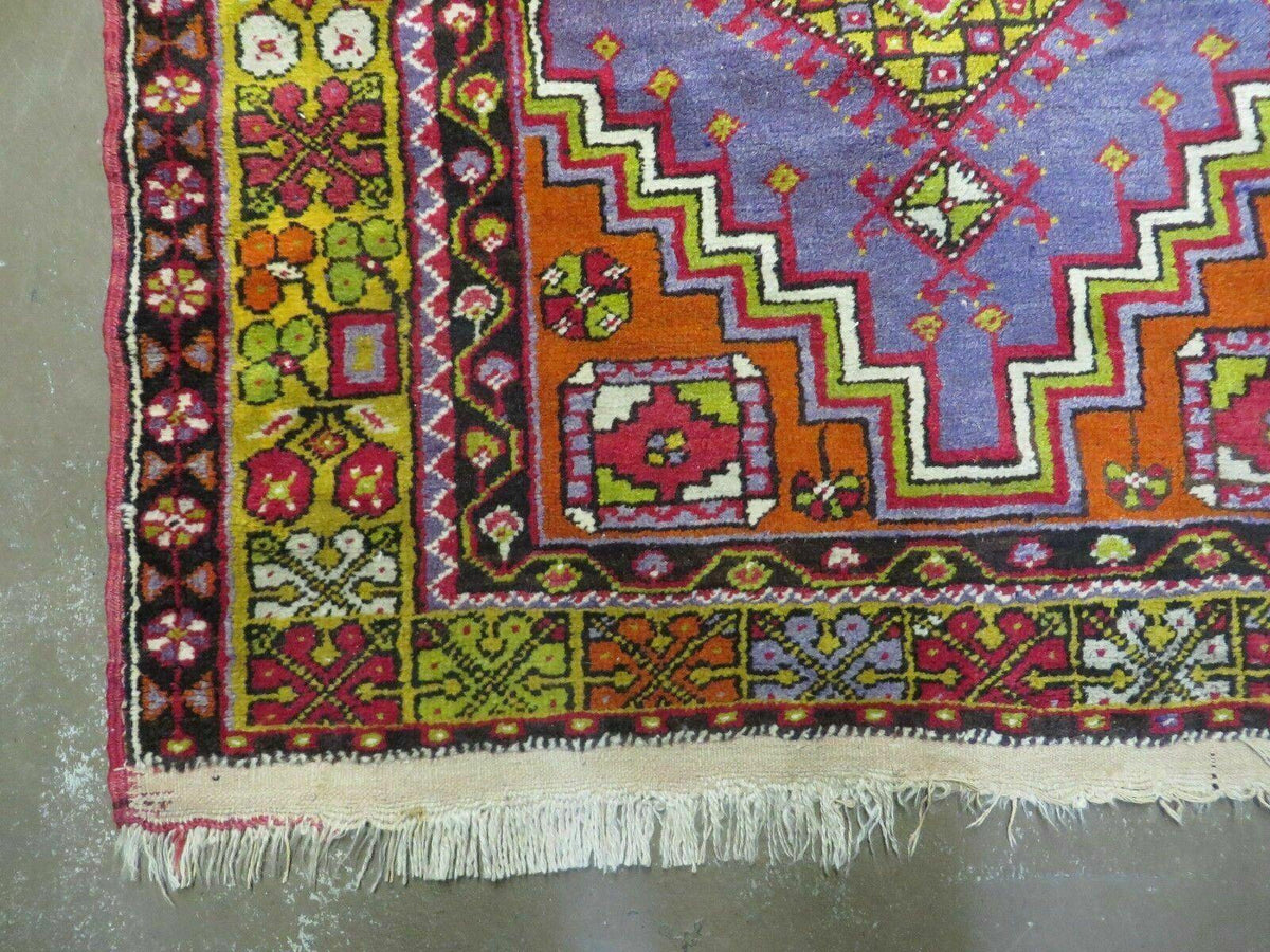 4' X 7' Antique Handmade Turkish Oushak Wool Rug Carpet Red Nice - Jewel Rugs, view 8
