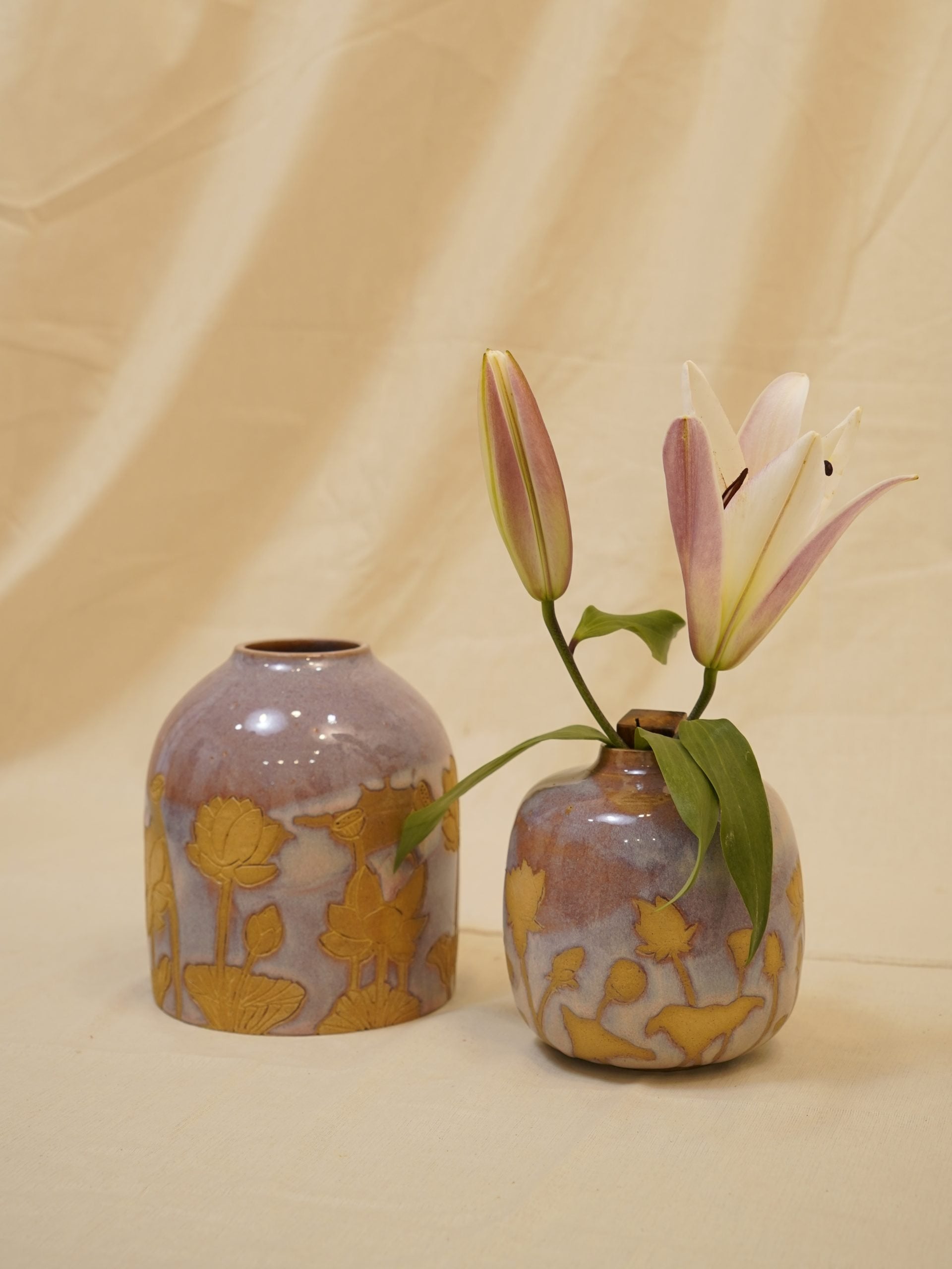 Vase - Pink bloom - set of 2 image 4
