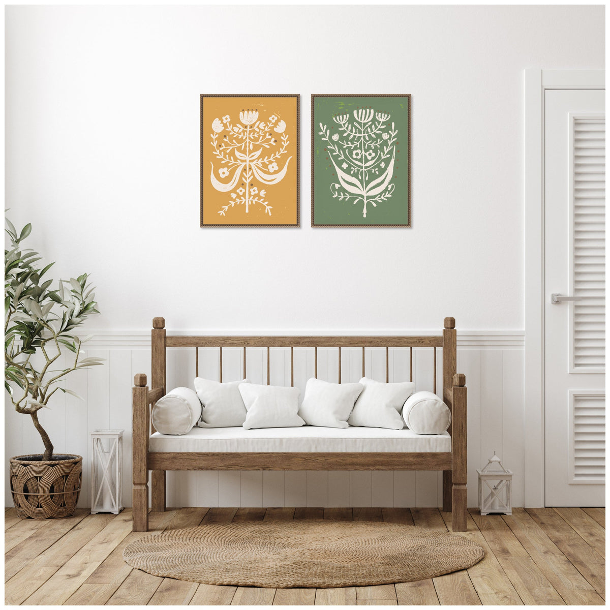 Bungalow Charm 2 Piece Framed Canvas Wall Art Set by Vicky Yorke