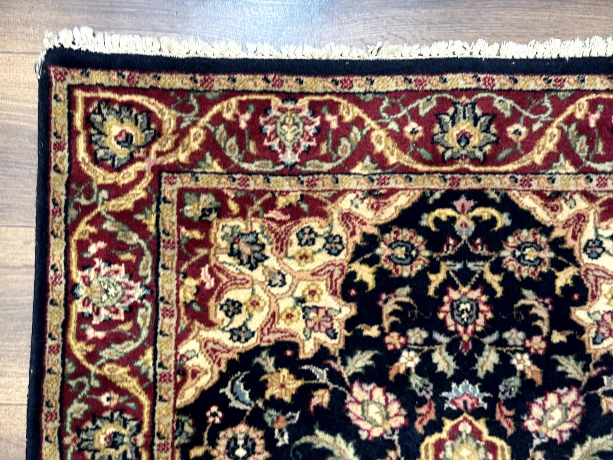 Pak Persian Sarouk Rug 3x5, Navy Blue and Red - Jewel Rugs, view 7