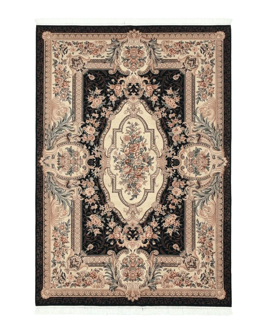 Aubusson Rug 6x9, European Design, Fine 170 KPSI, Elegant Carpet - Jewel Rugs