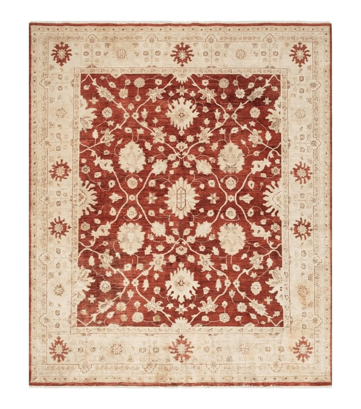 8' X 10' Handmade Peshawar Floral Oriental Wool Rug Hand Knotted Carpet Nice - Jewel Rugs