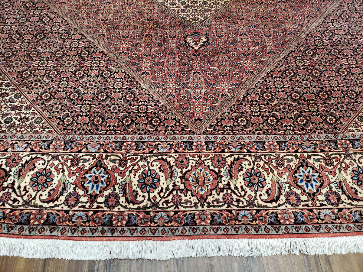 Stunning Persian Bijar Rug 8x11 - Herati Mahi Pattern - Jewel Rugs, view 5