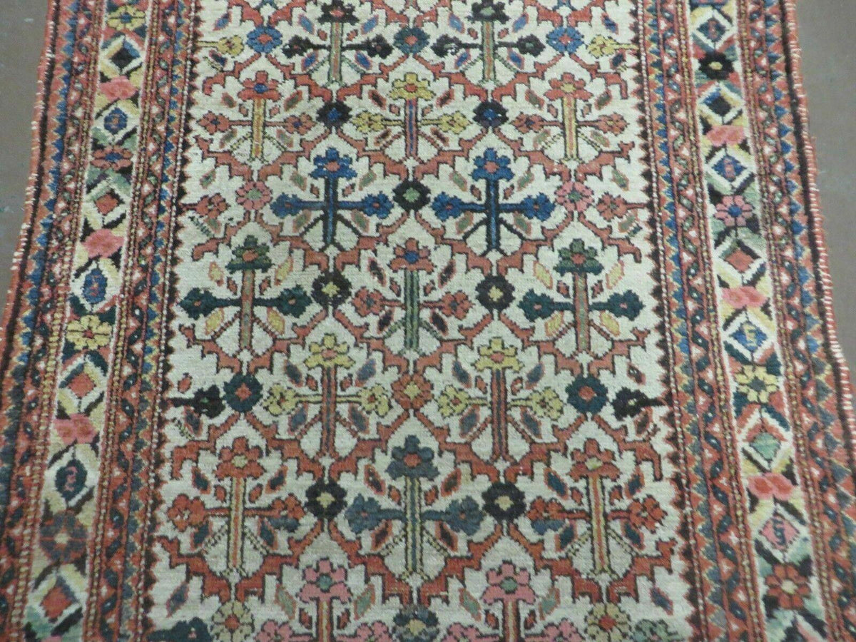 3' 3"X 10' Antique Handmade Caucasian Shirvan Wool Runner Rug Nice - Jewel Rugs, view 6