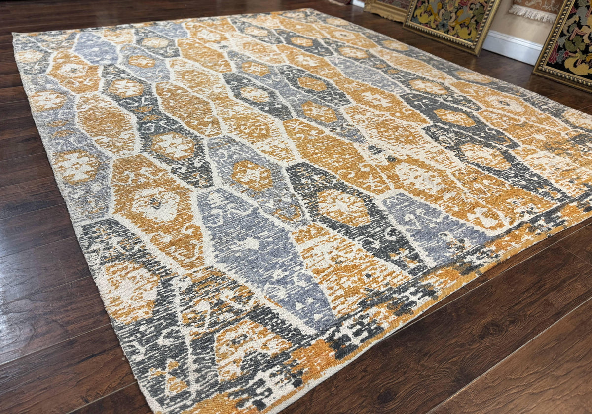 Handmade Contemporary Modern Indian Rug 8x10, Colorful - Jewel Rugs, view 3