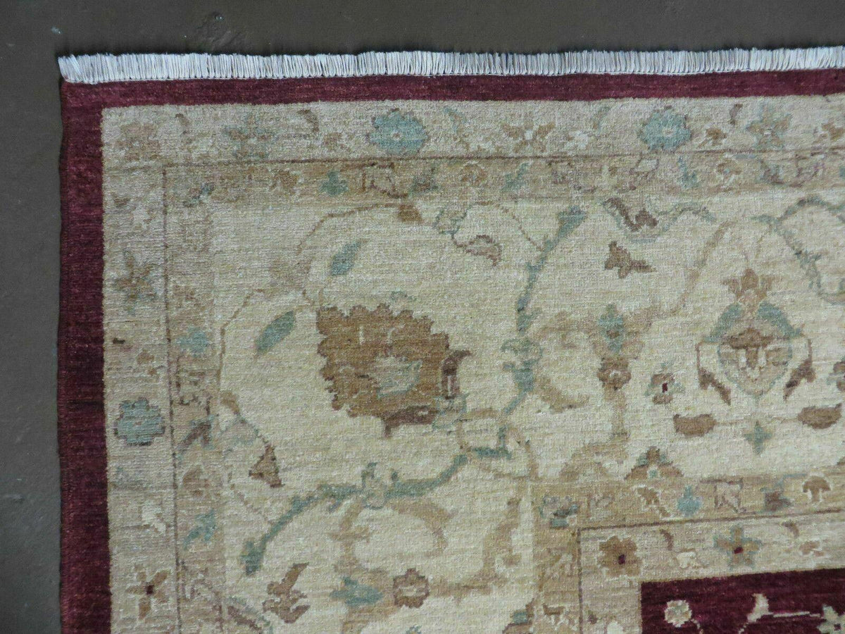 10' X 14' Vintage Handmade PESHAVAR CHOBI Pakistani Agra Wool Carpet Nice - Jewel Rugs, view 7