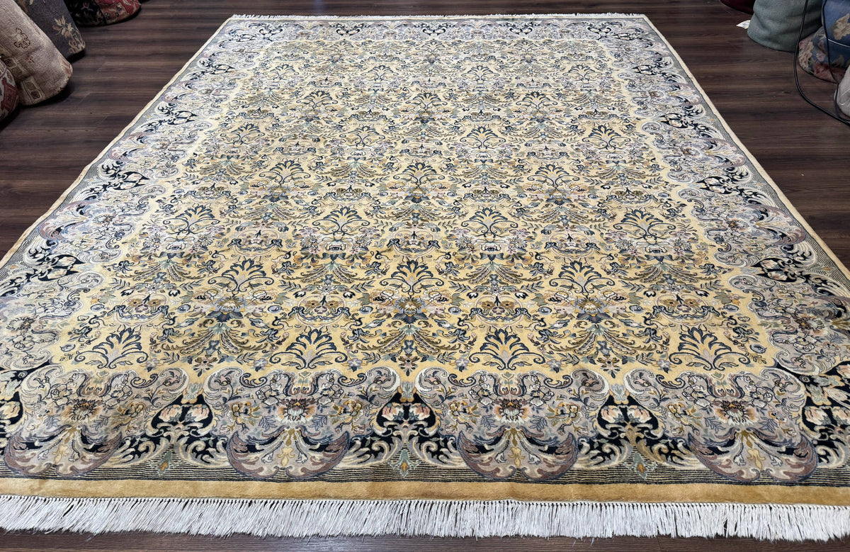 Pak Persian Rug 8x10, Allover Pattern, Fine 225 KPSI, Cream - Jewel Rugs, view 2