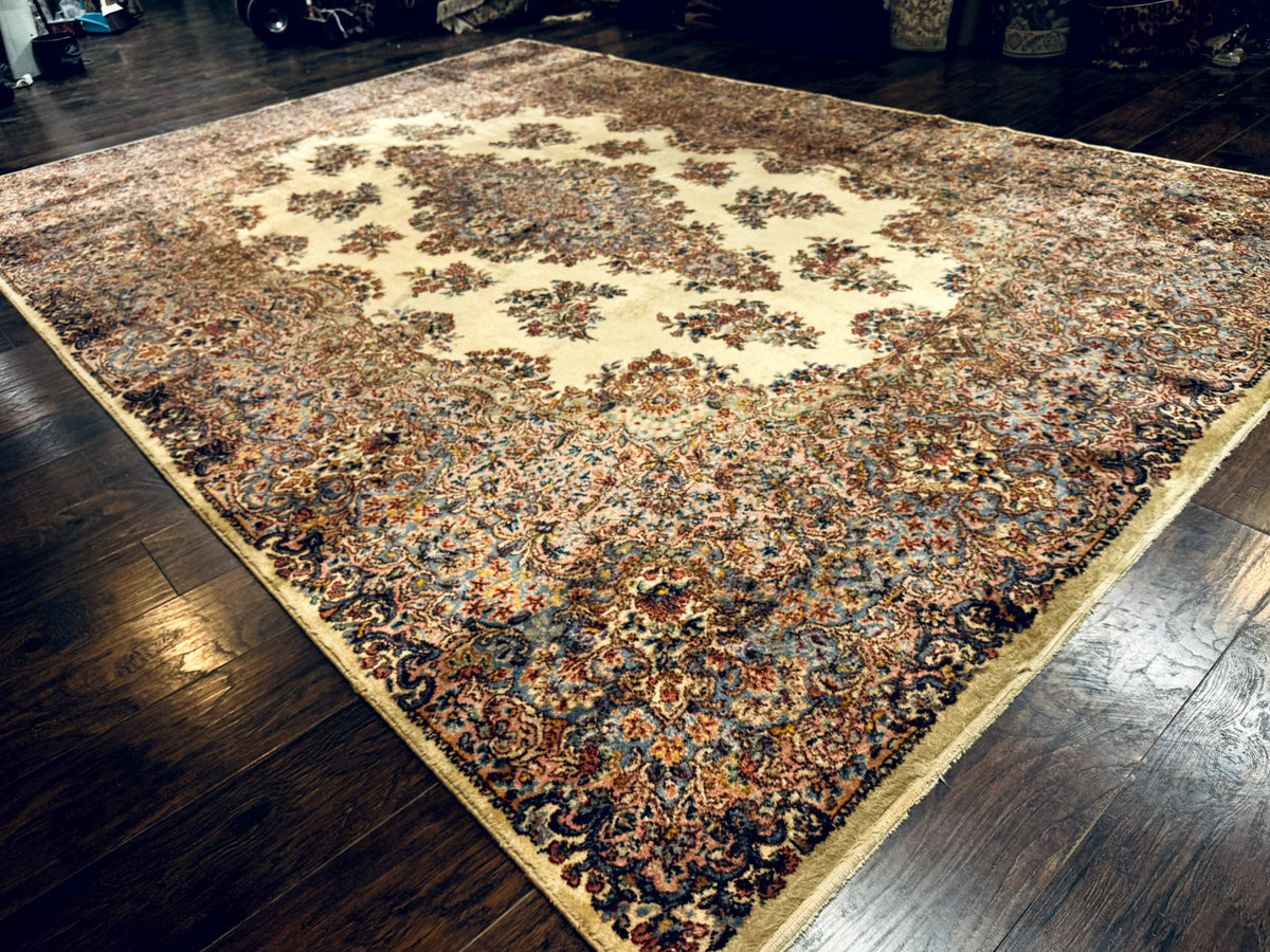 Karastan Kirman Rug #781, Antique Karastan Oriental Carpet 8.8 x 12, Wool Area Rug, Original Collection 700 Series, Rare Discontinued - Jewel Rugs, view 12