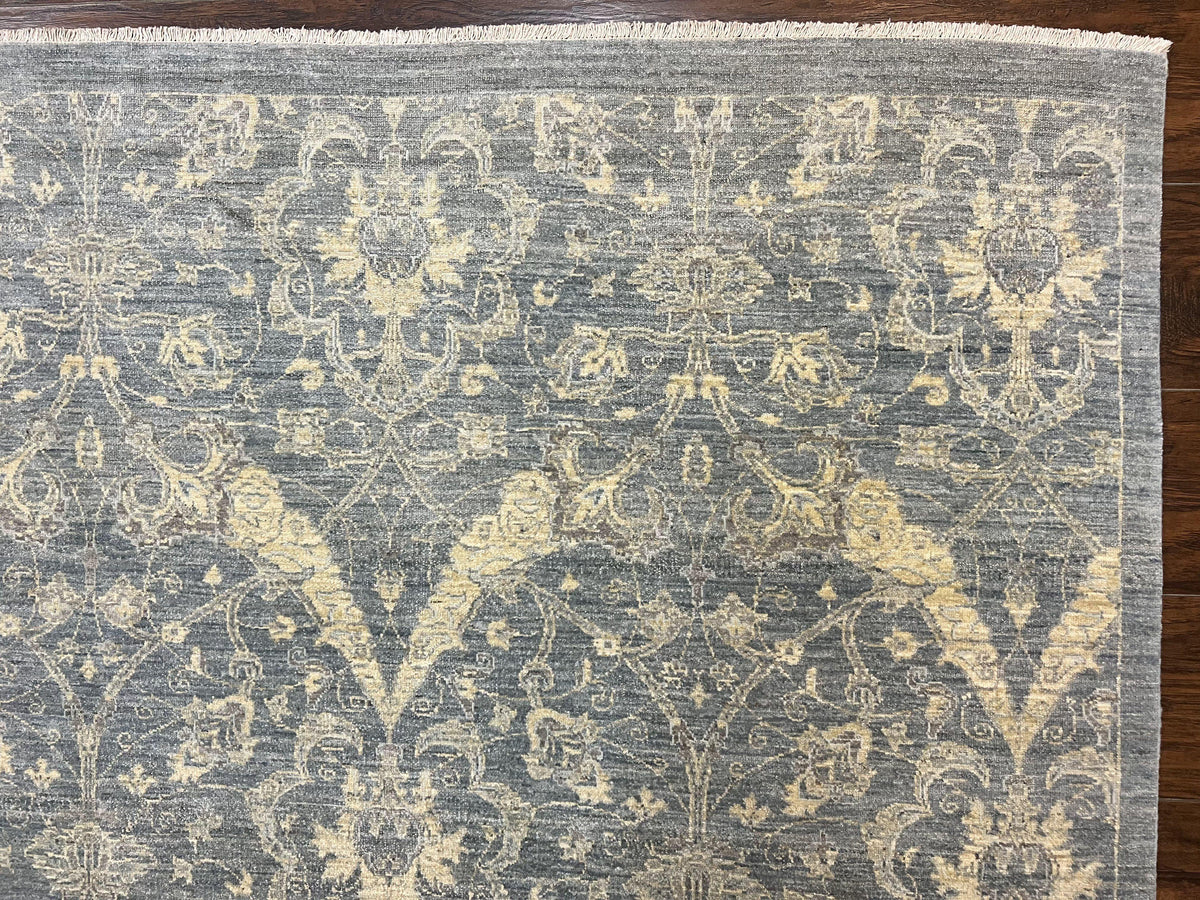 Contemporary Pakistani Rug 5 x 6.6, Handmade Floral Wool Rug, Spanish Pattern - Jewel Rugs, view 7