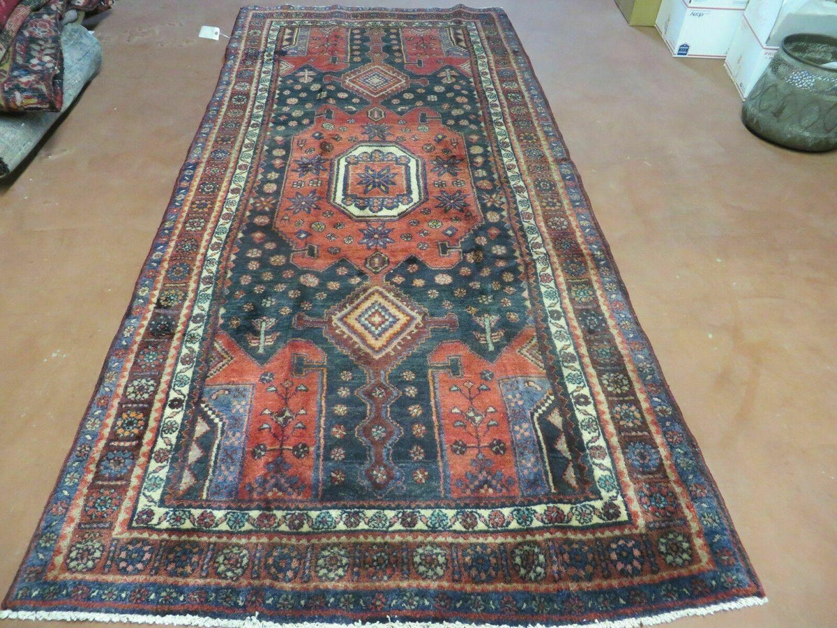 4' X 9' Antique Handmade Turkish Tribal Oriental Geometric Wool Rug # 605 - Jewel Rugs, view 2
