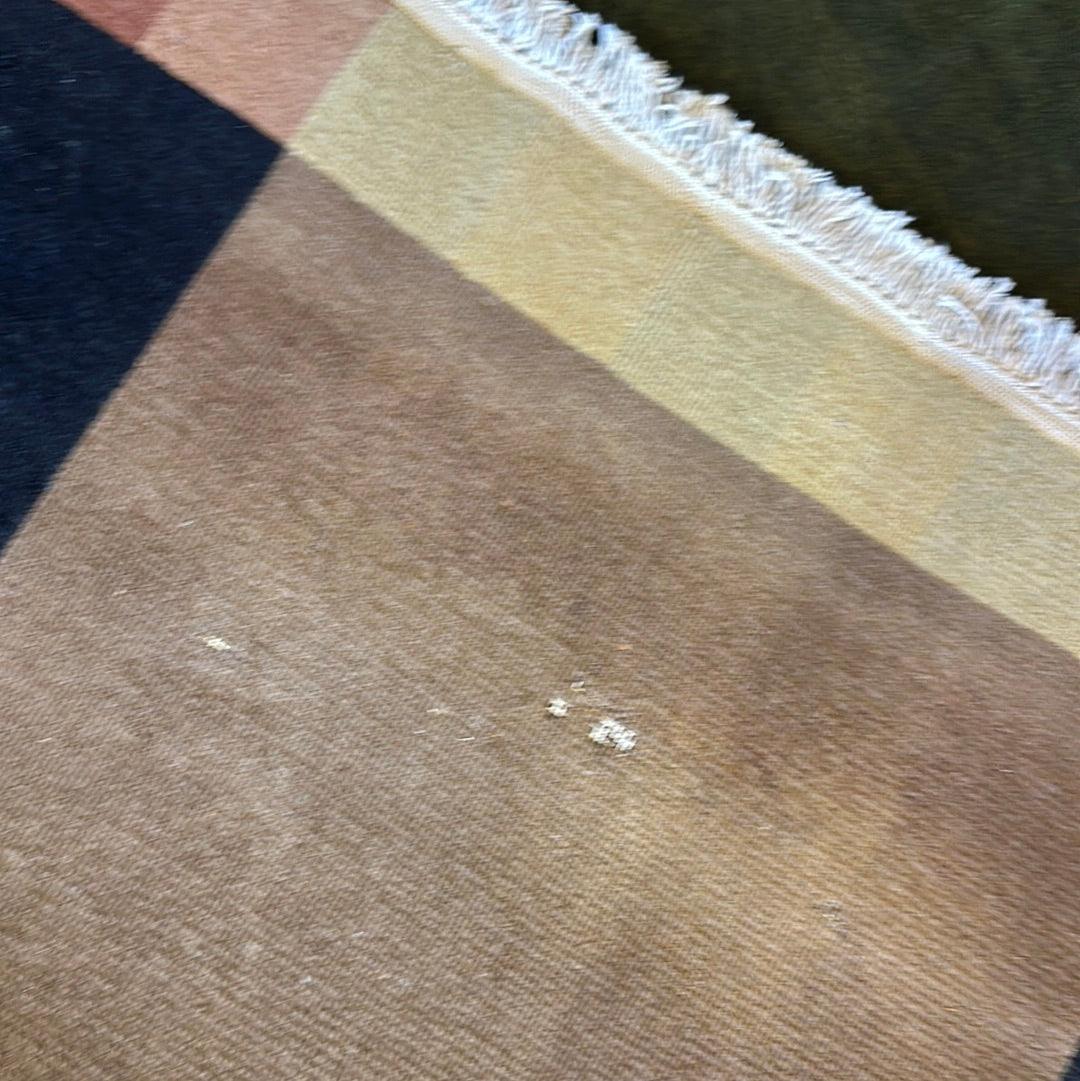 Indian Rug 6x9 | Navy, Brown & Gold | Hand-Knotted Wool - Rugistan, view 7