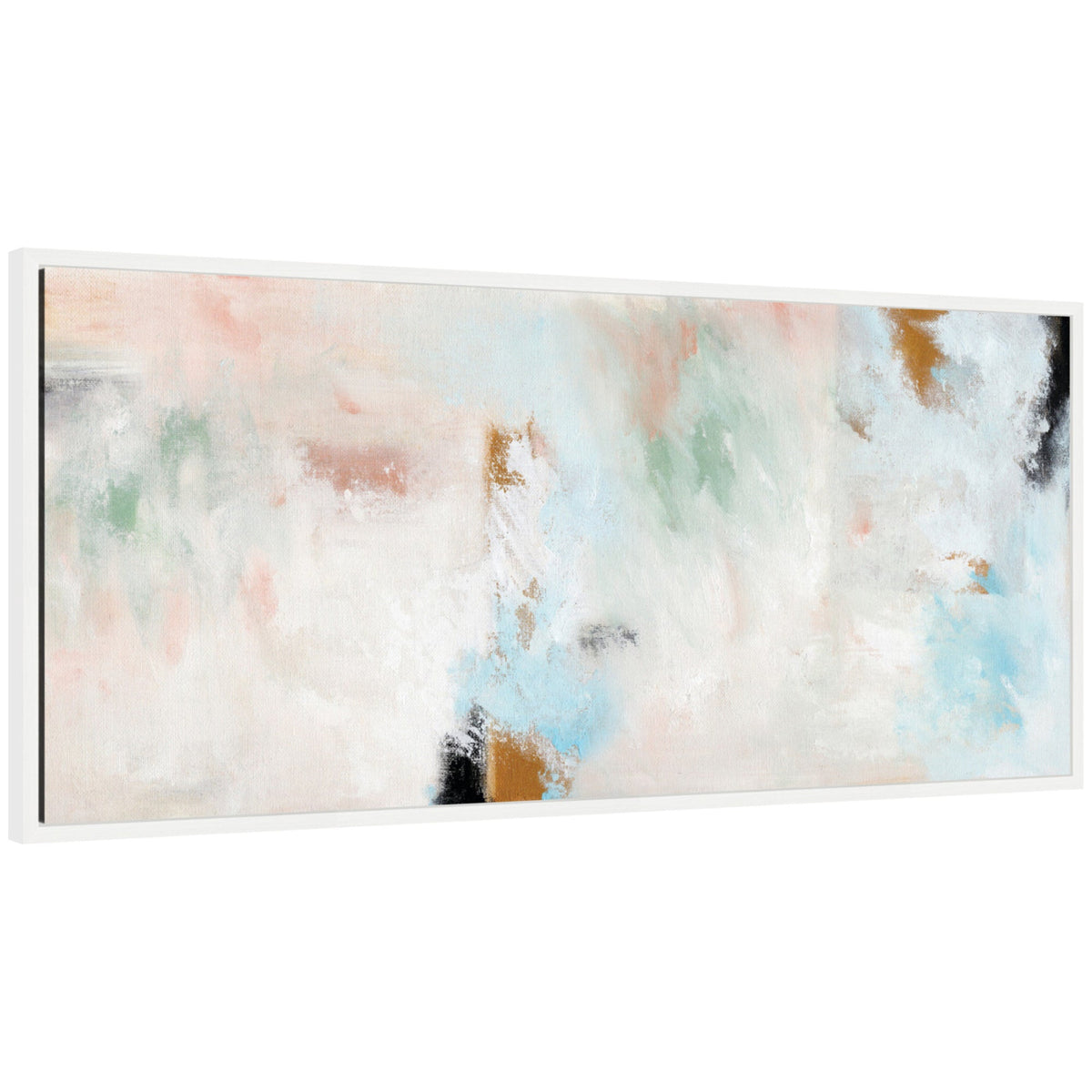 Sylvie Foggy Ice Forest Framed Canvas by Nikita Jariwala