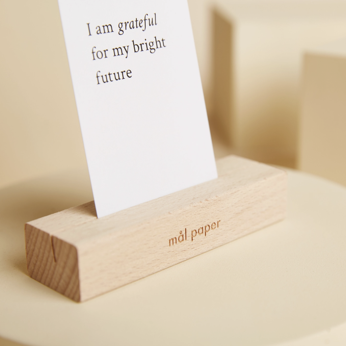Wood Bloc Card Stand - Source by Studio Skara, view 4