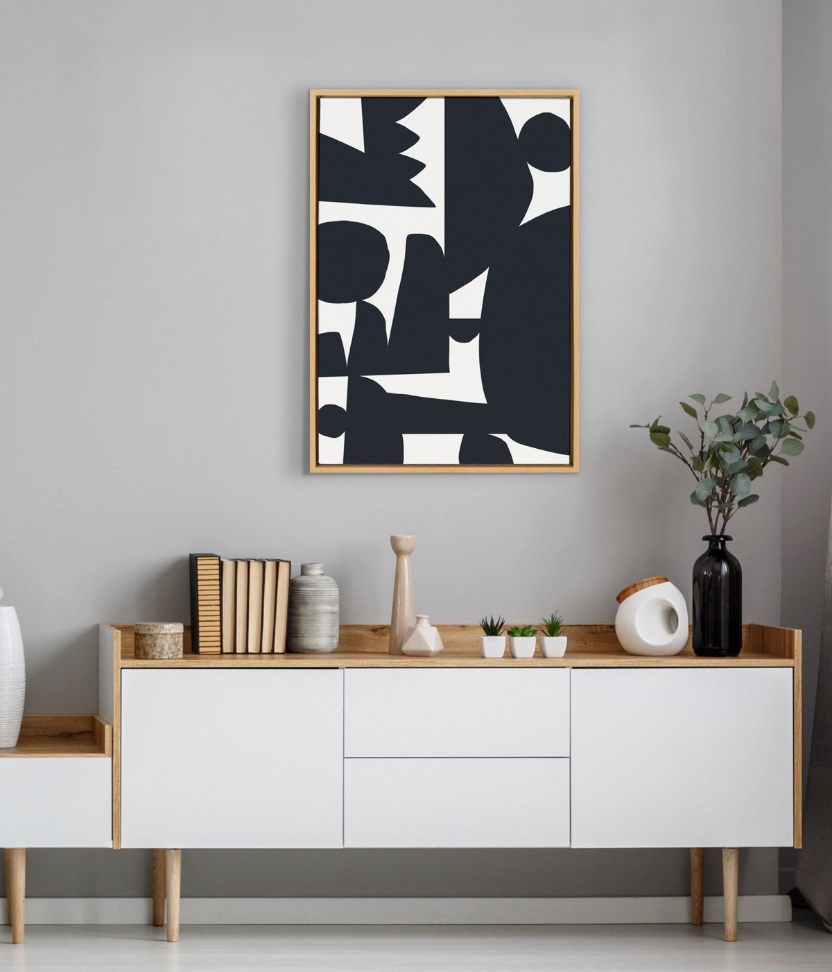 Sylvie Quiet Jungle 1 Framed Canvas by Kelly Knaga