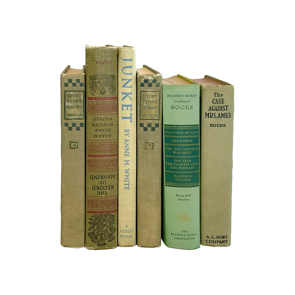 Vintage & Antique Books - Green - Source by Studio Skara