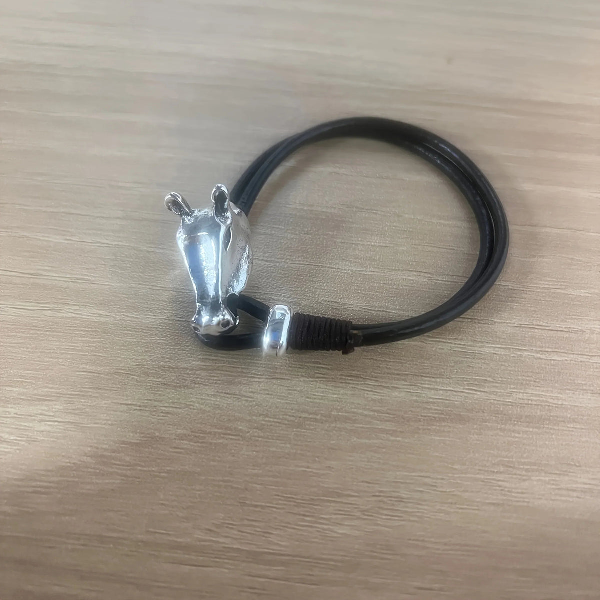 Bracelet - Minimalist Metal Horse Face