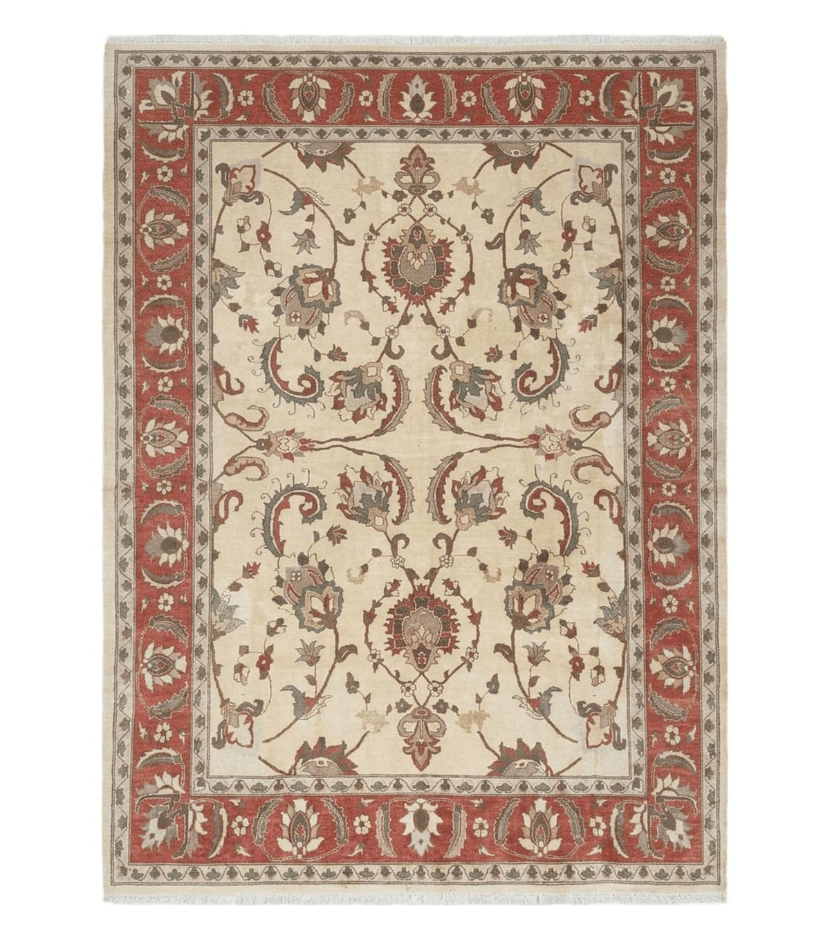 9' X 12' One-Of-A-Kind William Pak Peshawar Hand-knotted Wool Rug Nice - Jewel Rugs