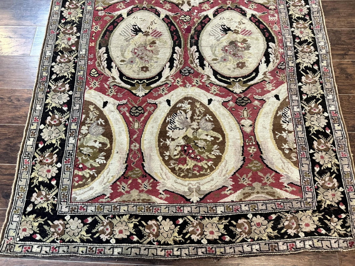 Antique Caucasian Karabakh Rug 5x10 - Jewel Rugs, view 6