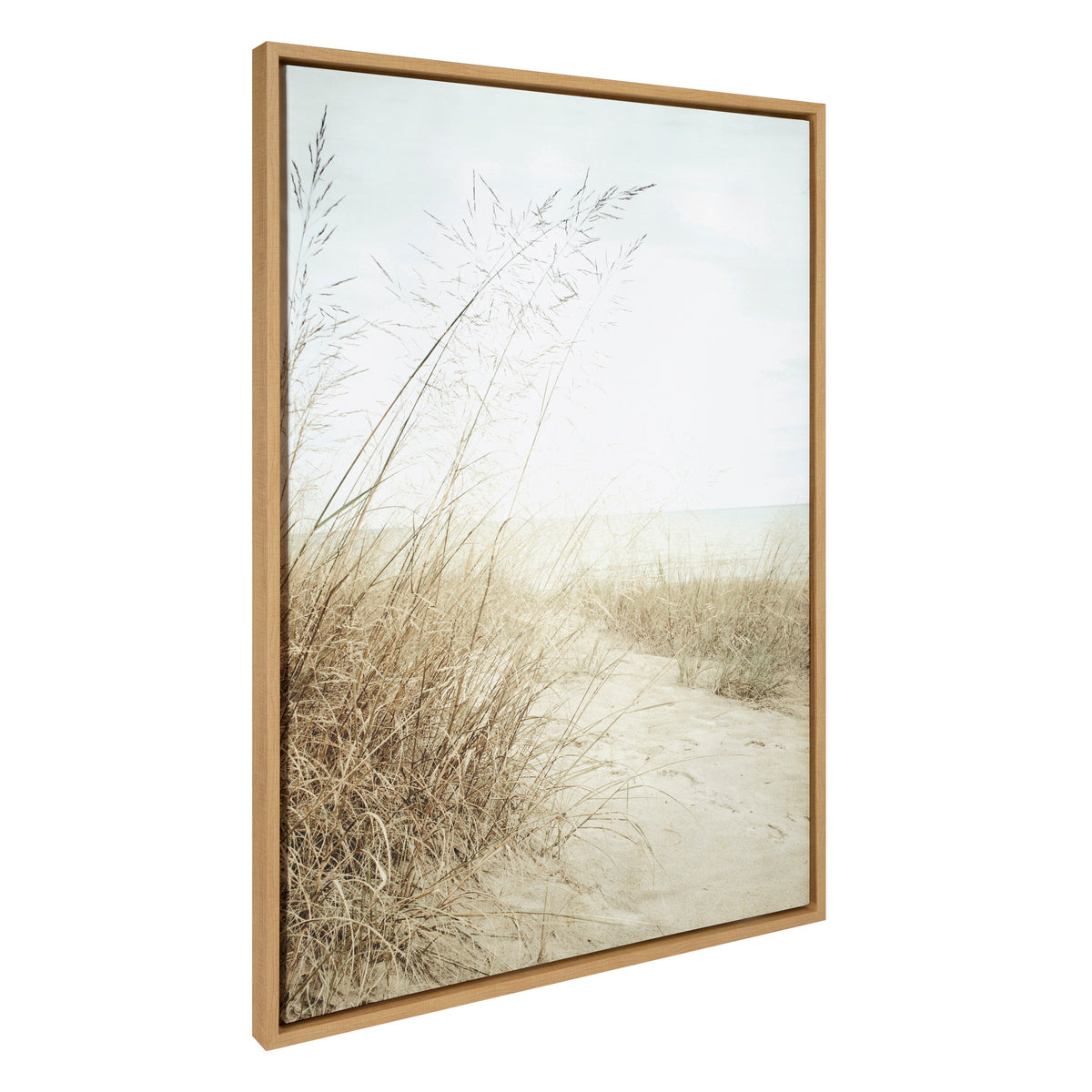 Sylvie Beach Grasses Framed Canvas by Emiko and Mark Franzen of F2Images