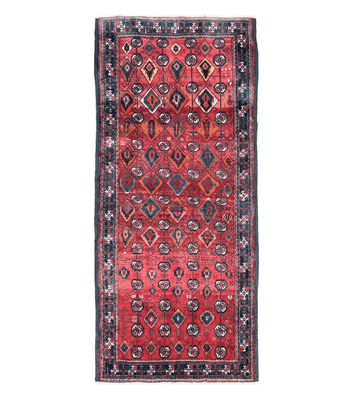 4 x 8 Handmade Baluch Afghan Turkoman Tribal Wool Rug Organic Dyes 8x4 Carpet - Jewel Rugs