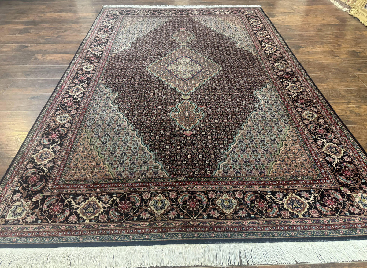 Sino Persian Rug 6x9, Herati Very Fine 400 KPSI, Black - Jewel Rugs, view 2