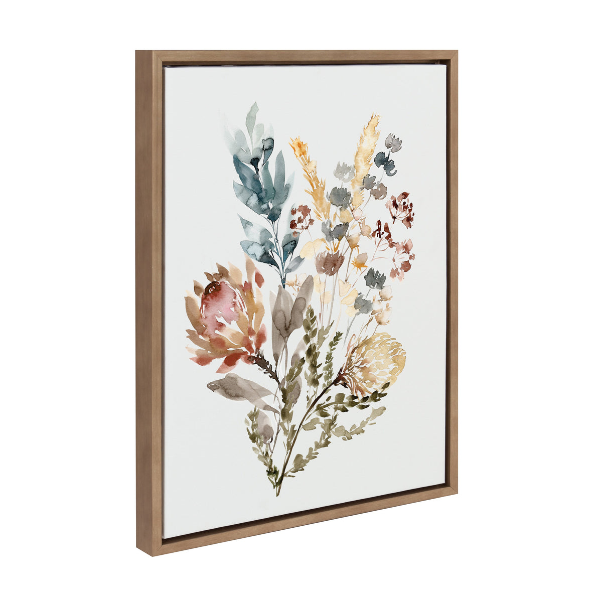 Sylvie Wildflower Bunch Framed Canvas by Sara Berrenson
