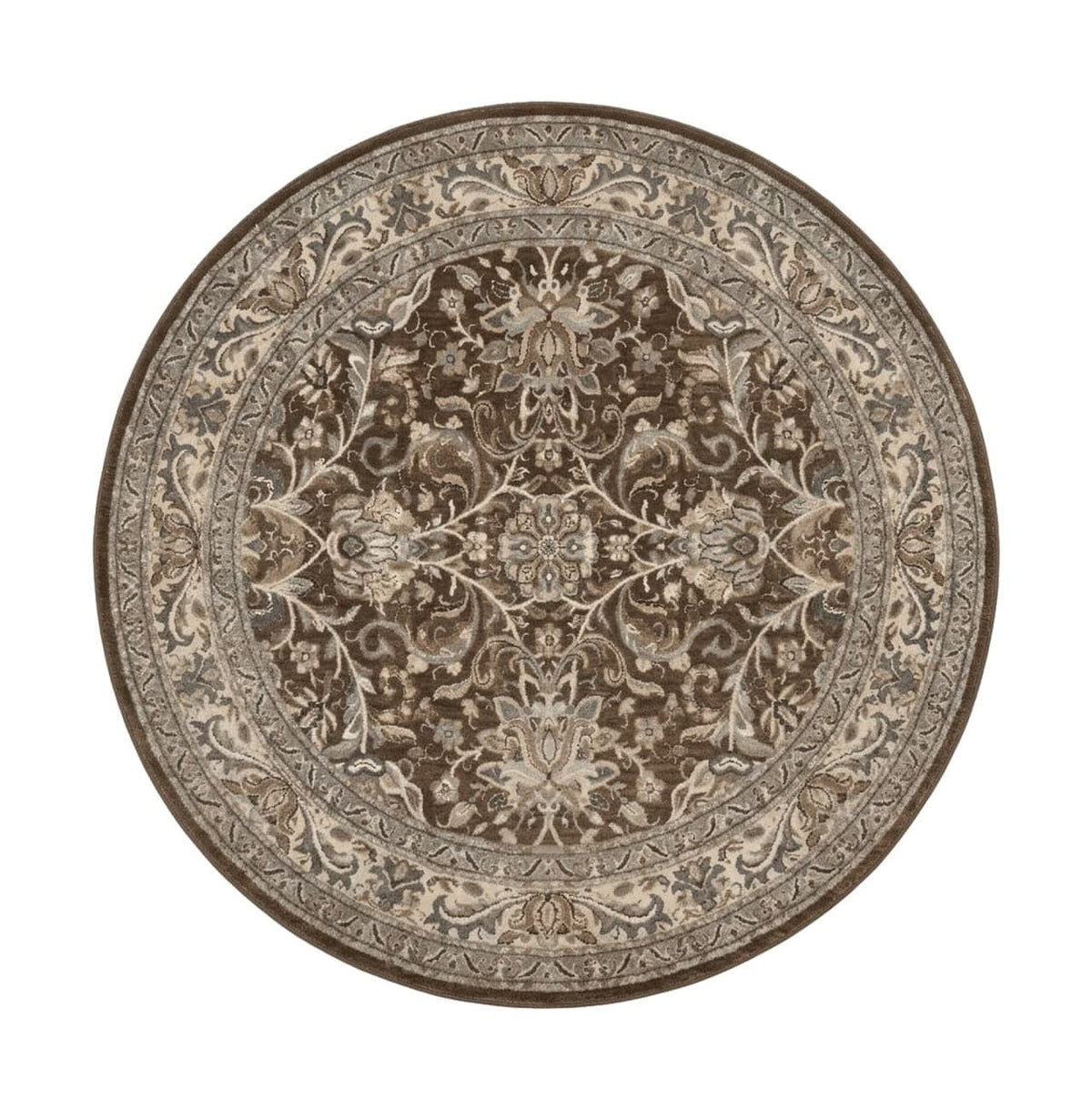 Round Karastan Rug 8x8 ft, Euphoria New Bridge Karastan Rug, Indo Mahal Design - Jewel Rugs