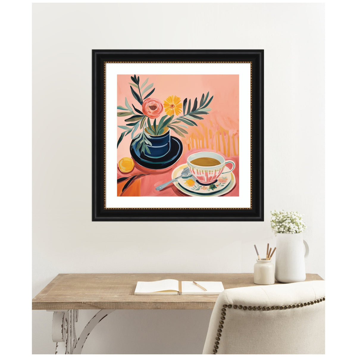 Framed Art Cozy Coffee by The Creative Bunch Studio