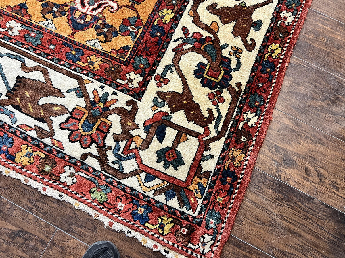 Antique Persian Bakhtiari Rug 14x19 – Rare Palace Size Carpet - Jewel Rugs, view 9