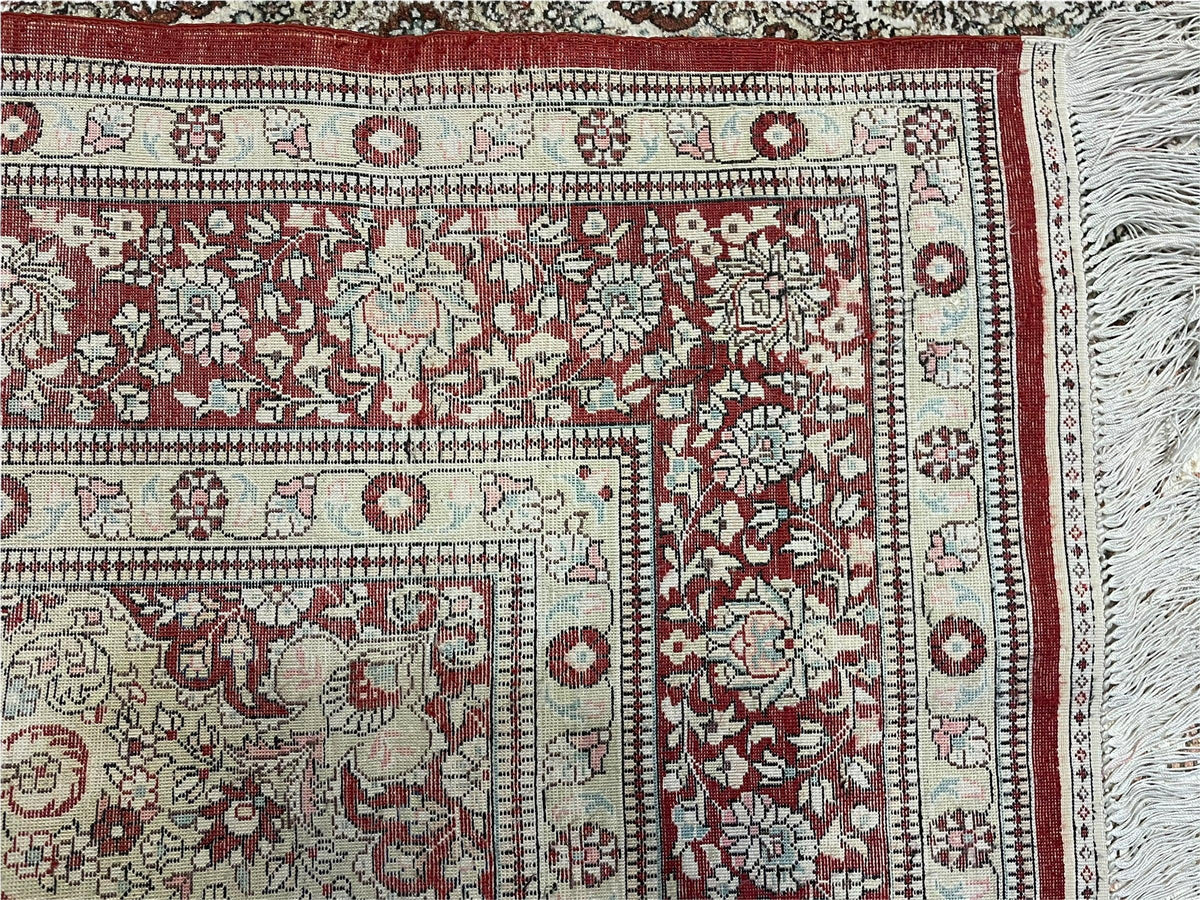 4' X 6' Vintage Fine Handmade Chinese Oriental Silk Rug 400 KPSI Wow - Jewel Rugs, view 11