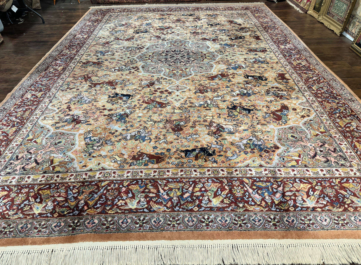 Karastan Rug 10x14 - Persian Hunting  #723 - Wool Pile, Vintage - Jewel Rugs, view 13