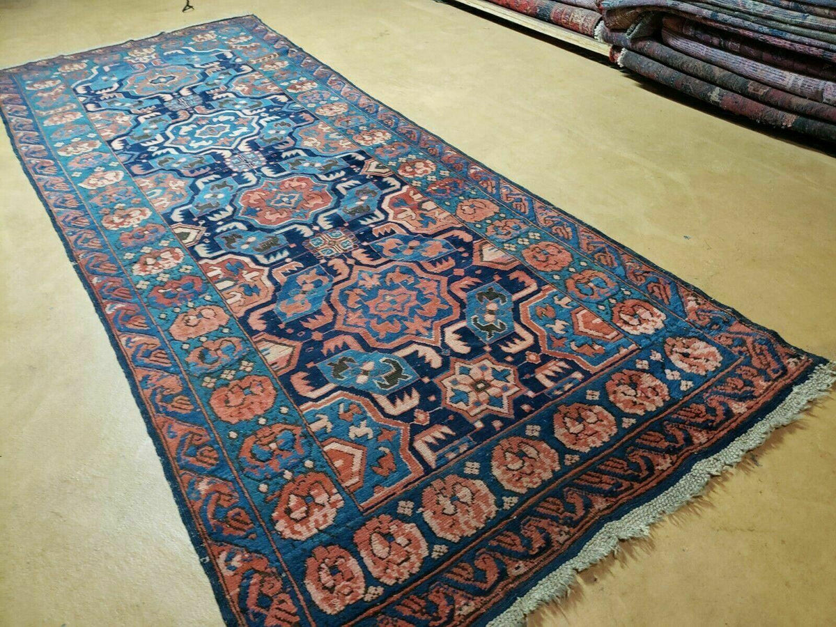 3'10" X 10' Antique Caucasian Seychor Rug Hand Made Wool Carpet Organic Dye Nice - Jewel Rugs, view 2