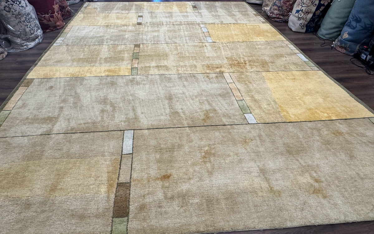 Tufenkian Tibetan Rug 12x16, Handmade Wool Modern Area Rug, Palace Size Carpet - Jewel Rugs, view 2