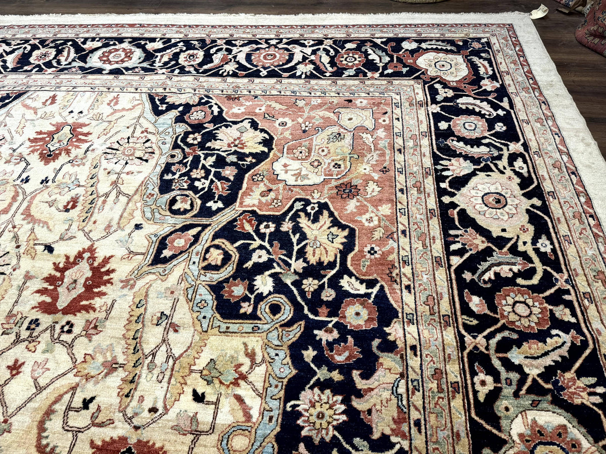 Large Palace Sized Rug 13x19, Stark Carpet, Traditional Wool Handmade Rug, Beige - Jewel Rugs, view 8