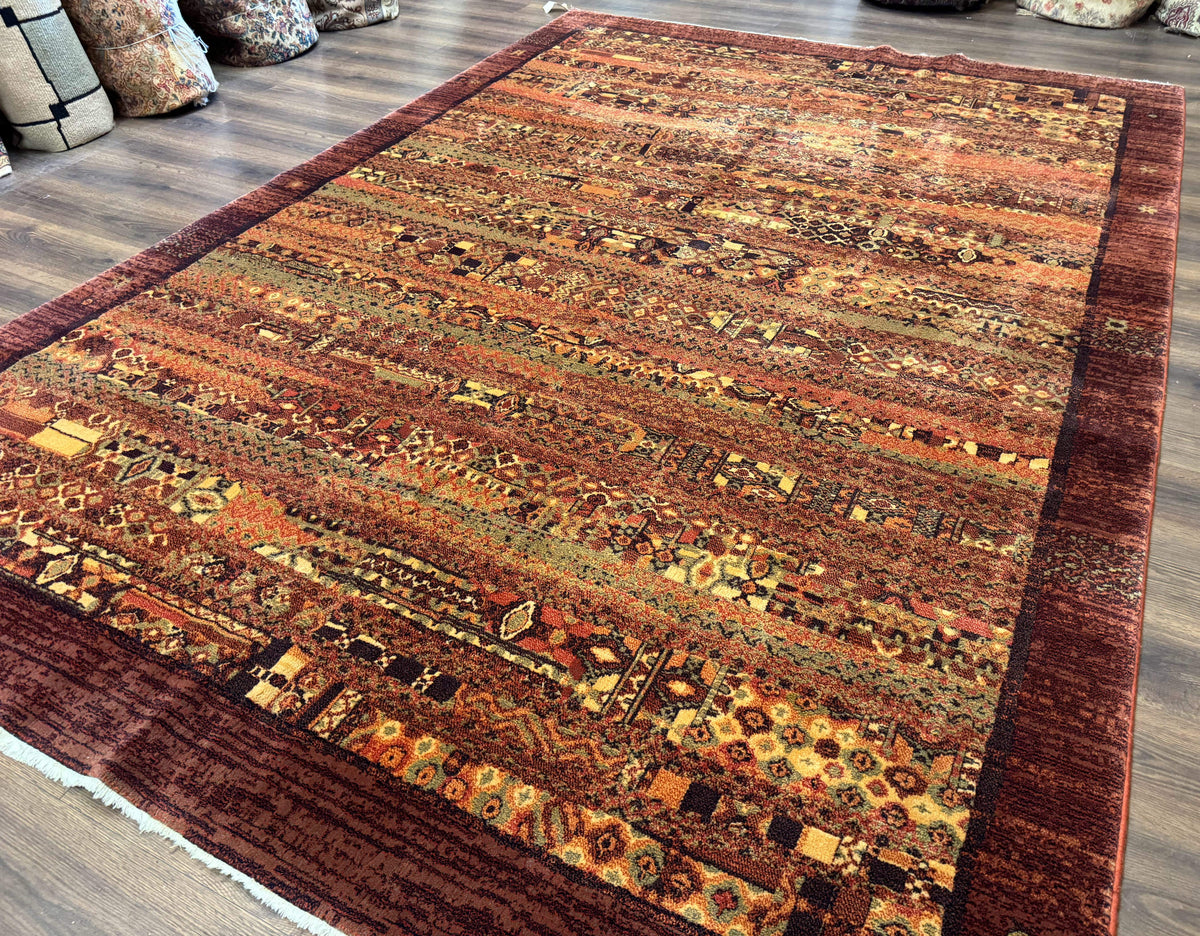 Couristan Rug 8x11 Brown Contemporary Wool Belgium Power Loomed Carpet - Jewel Rugs, view 3