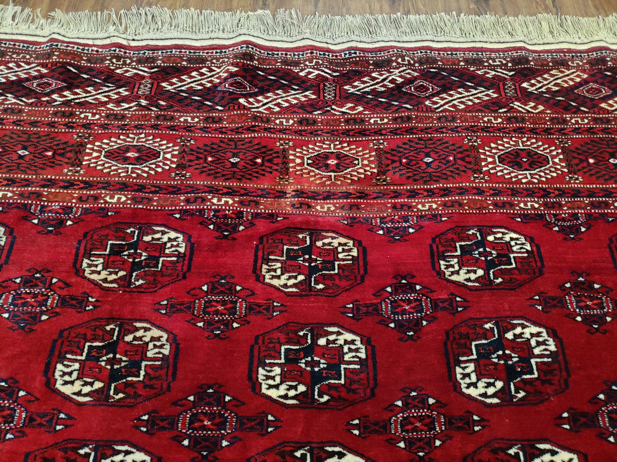 Persian Turkoman Rug 8 x 12.5 - Jewel Rugs, view 13