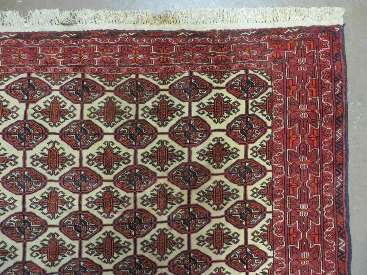 4' X 6' Handmade Finely Knotted Pakistan Turkoman Bokhara Wool Rug Nice - Jewel Rugs, view 8