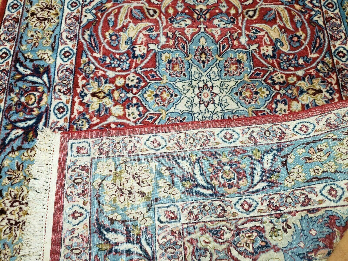 3' 5" X 5' 8" Vintage Handmade Turkish Wool Rug Carpet Vegetable Dyes Nice Red - Jewel Rugs, view 12