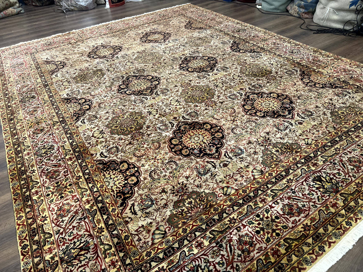 Indian Agra Rug 9x12, Fine Oriental Carpet - Jewel Rugs, view 12