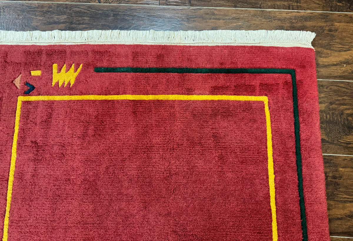 Indo Persian Gabbeh Rug 3x5, Red - Jewel Rugs, view 8