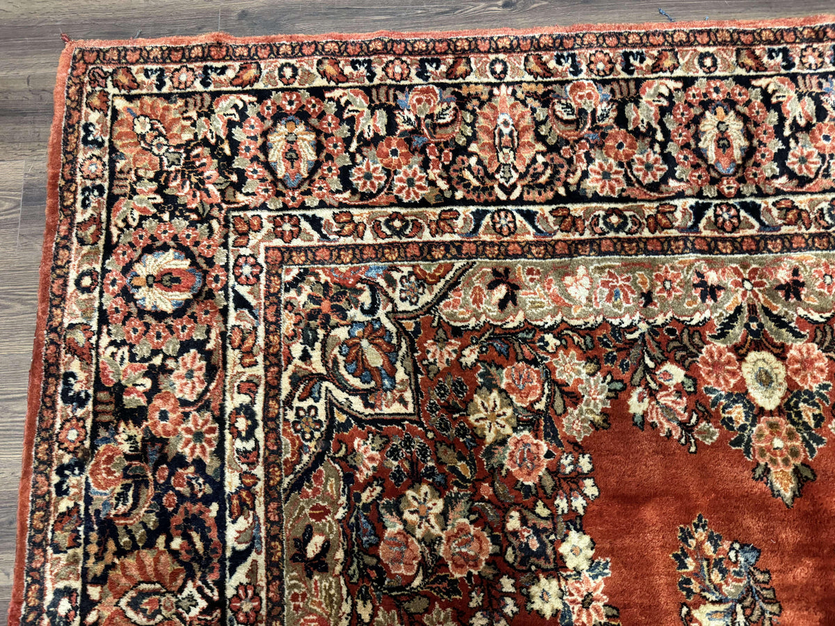Antique Persian Sarouk Rug 9x12 - Jewel Rugs, view 6