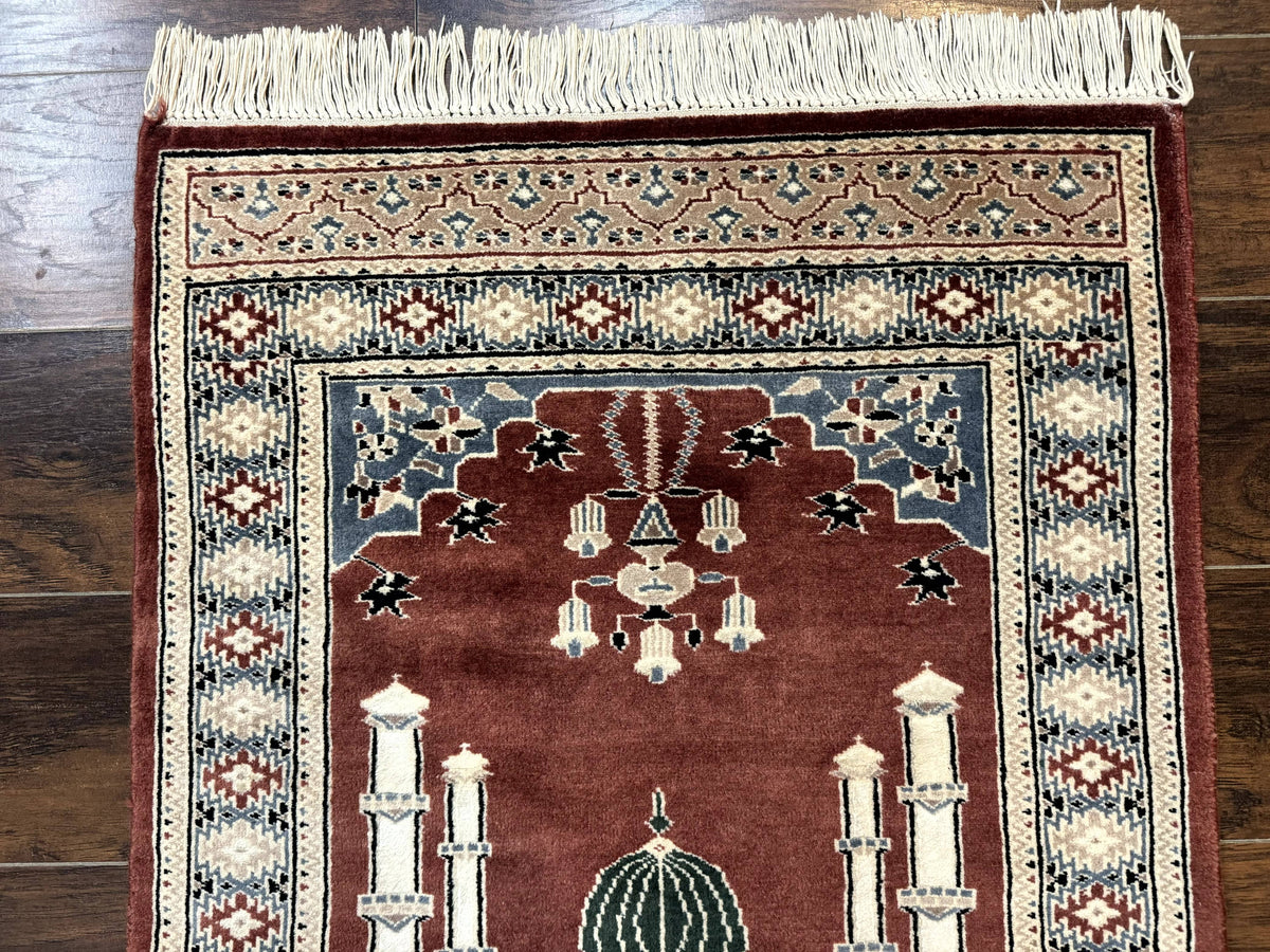 Small Pakistani Bokhara Prayer Rug 2.7 x 4 - Jewel Rugs, view 4