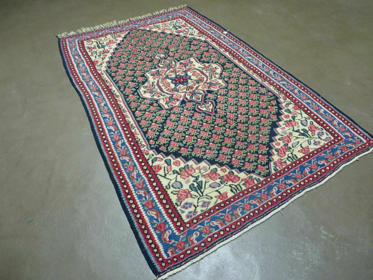 4' X 6' Vintage Handmade Turkish Flat weave Rug Tribal - Jewel Rugs, view 3