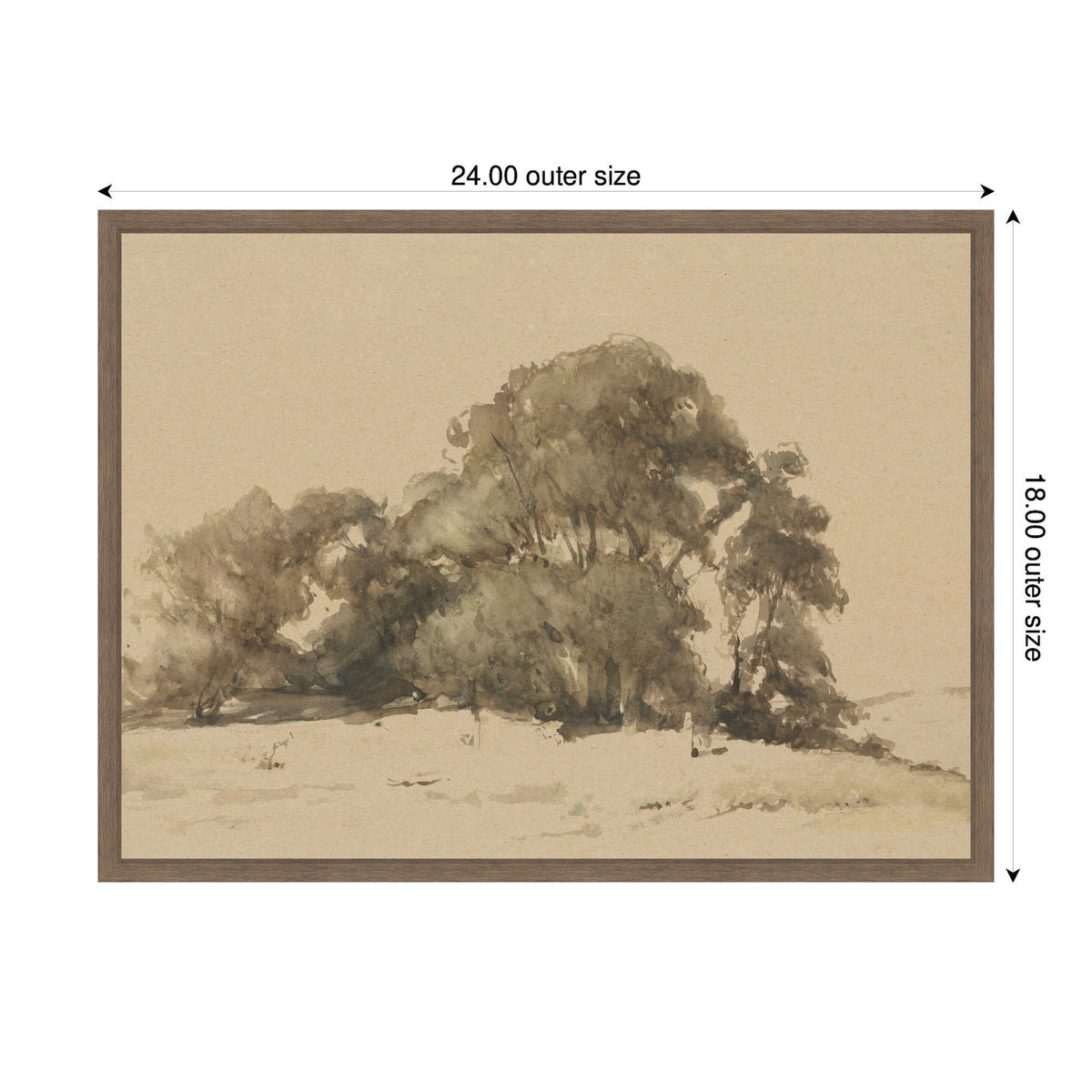 In de duinen bij Wassenaar 1875 Johannes Bosboom by Nostalgia Prints Framed Canvas Wall Art Print