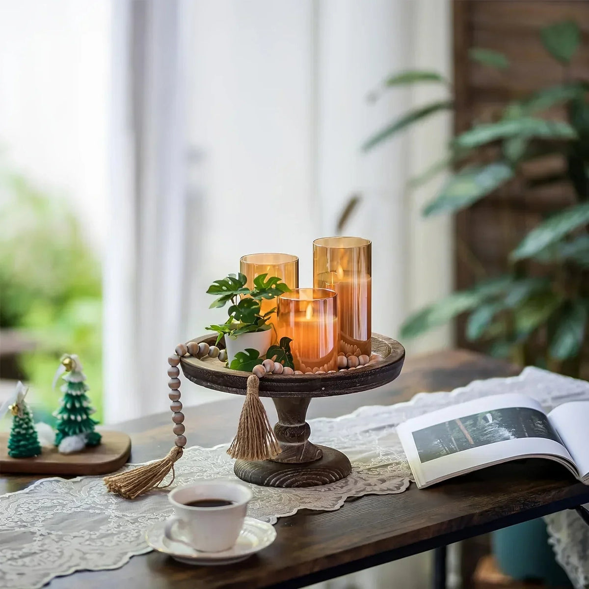 Cake Stand - Japanese-Style Wood Wooden