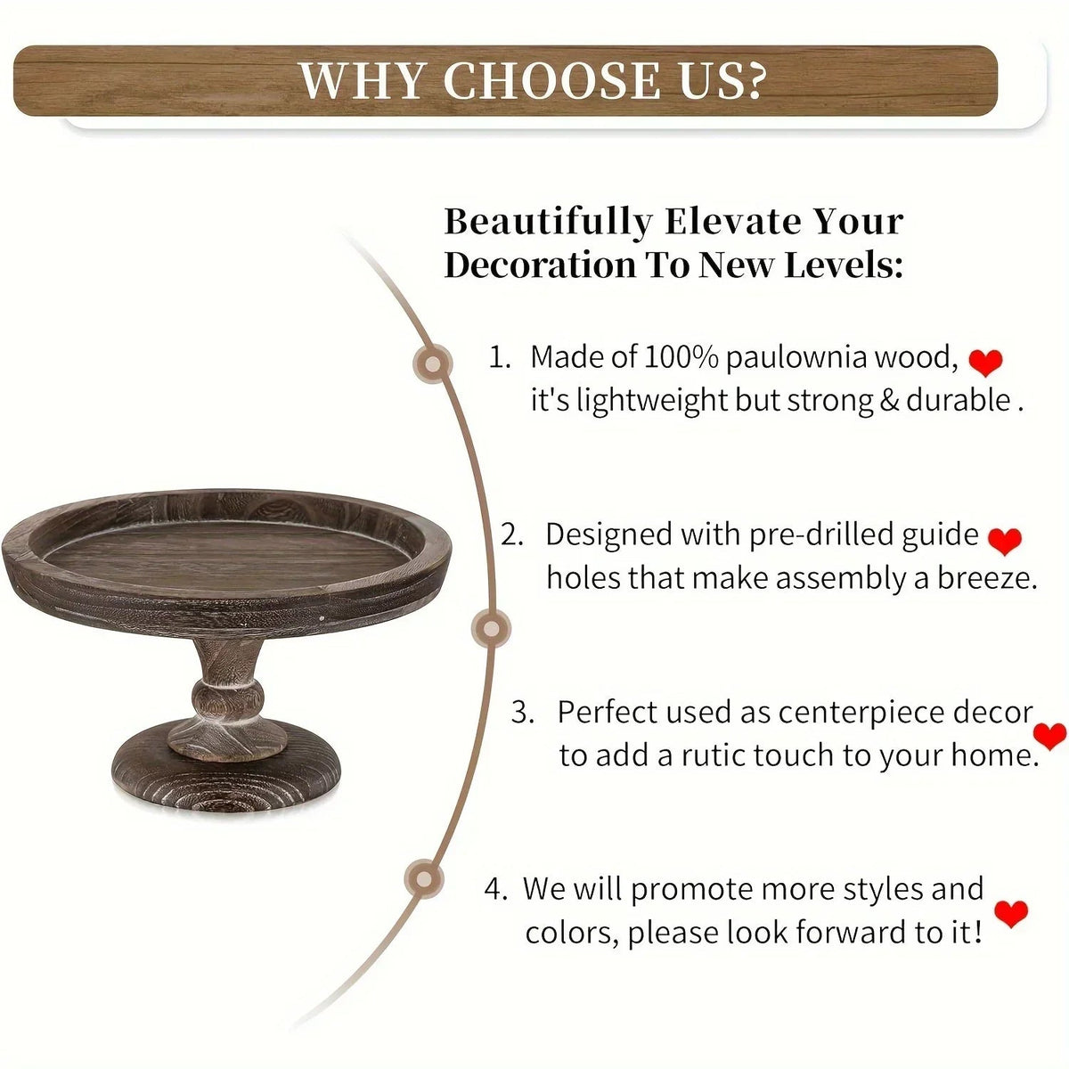 Cake Stand - Japanese-Style Wood Wooden