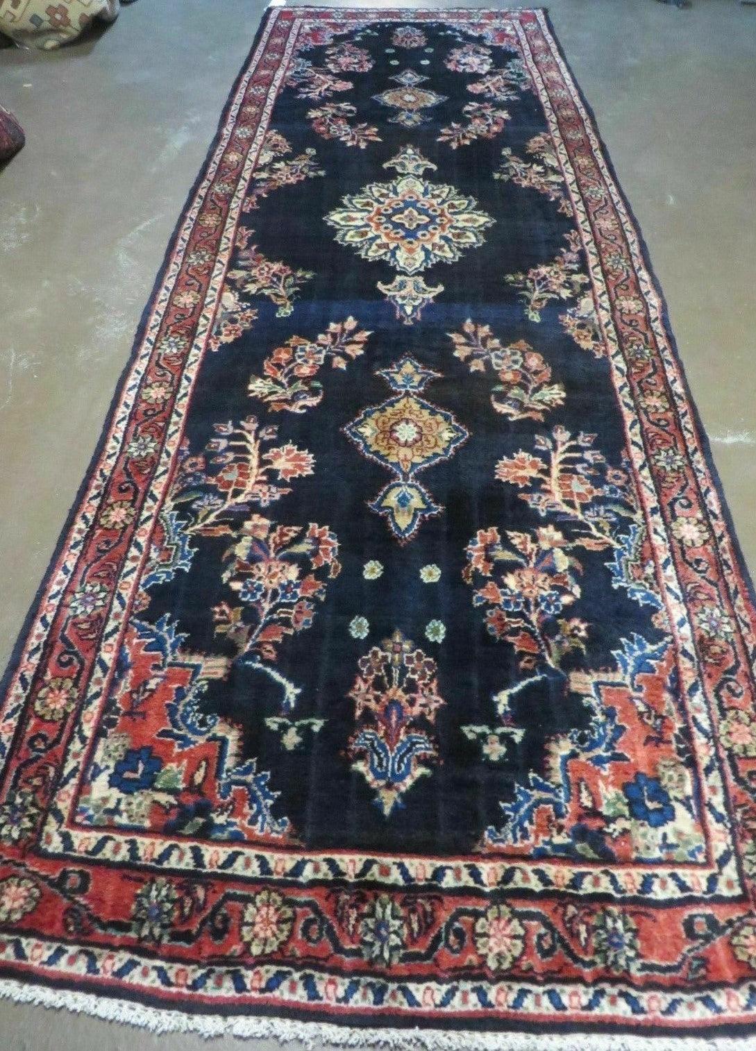 Persian Runner Rug 4x11, Navy Blue Antique Lilihan Runner - Jewel Rugs, view 2