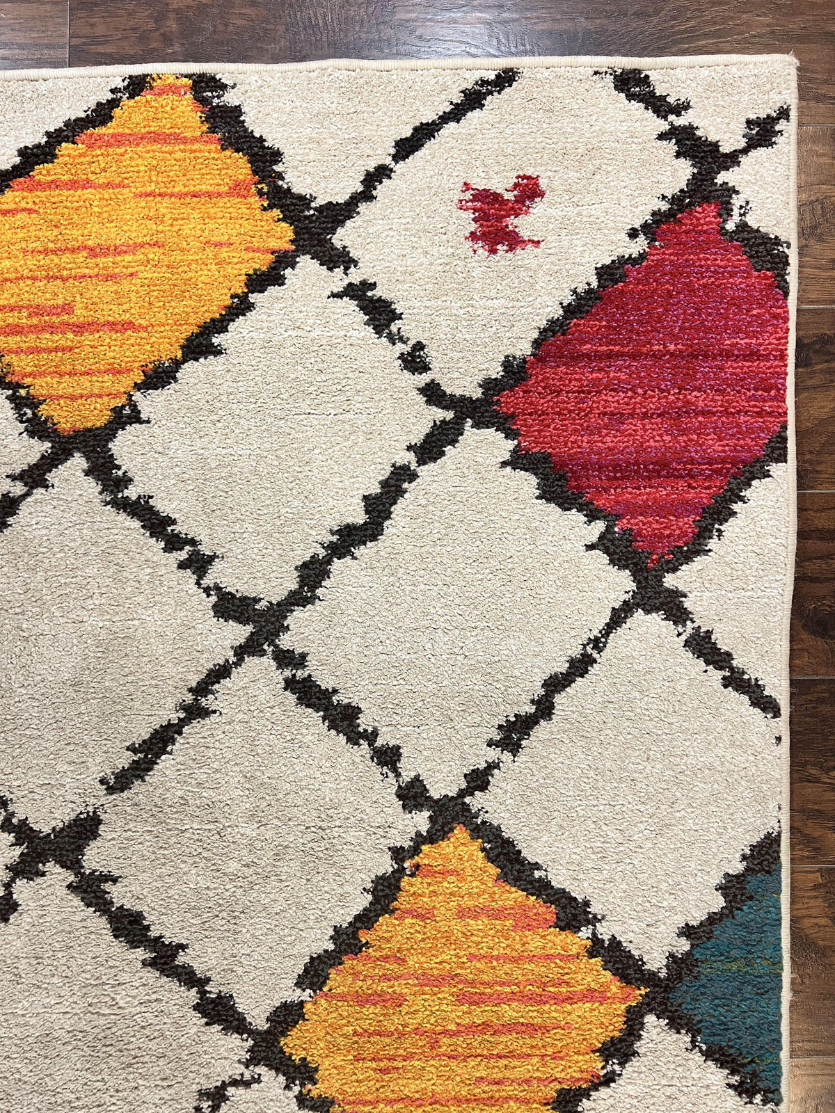 Panel Design Rug 5 x 7.6, Ivory/Beige & Multicolor - Jewel Rugs, view 8